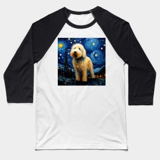 Komondor Starry Night Baseball T-Shirt